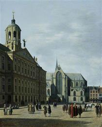 The Town Hall of Amsterdam - Gerrit Berckheyde