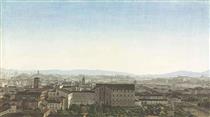 A panoramic view of Rome - Giovanni Battista Lusieri