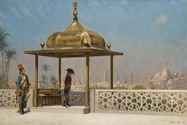 Bonaparte sur une terrasse au Caire - Gustave Bourgain