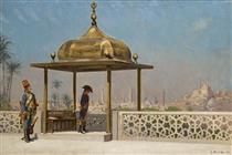Bonaparte sur une terrasse au Caire - Gustave Bourgain