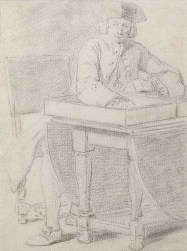 A Man Seated at a Table - Hendrik Pothoven