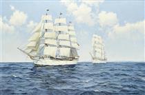 Two Tall Ships, Danmark & Christian Radich - James Brereton