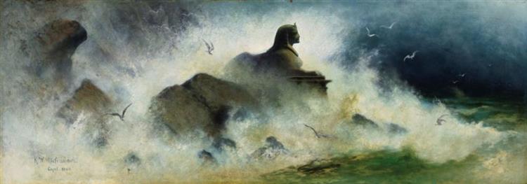 Sphinx by the Sea - Karl Wilhelm Diefenbach