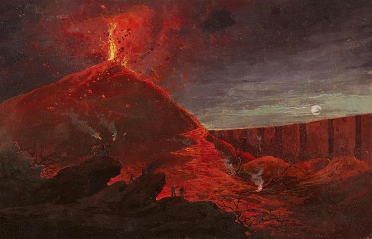 Eruption - Pierre-Jacques-Antoine Volaire
