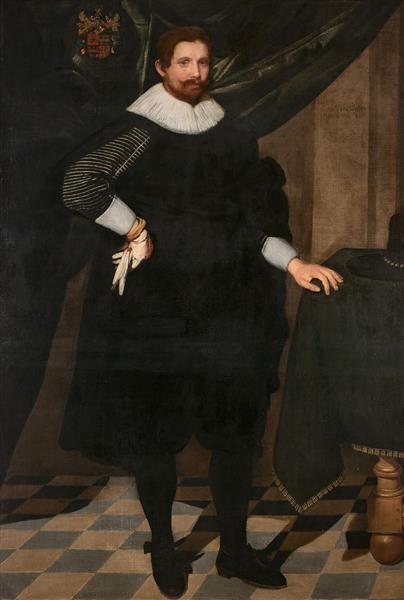 Portrait d'homme en habit noir - Pieter van Mol