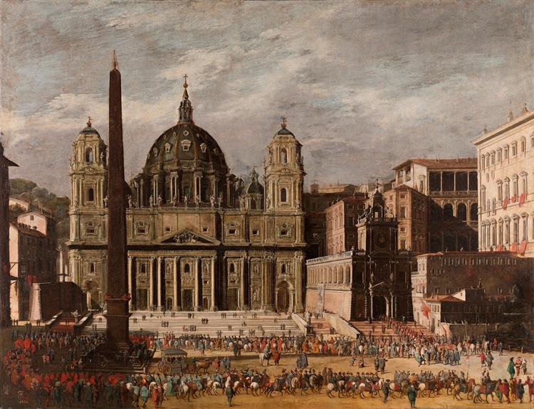 Esterno della Basilica di S. Pietro in Vaticano - Viviano Codazzi