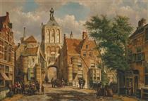 The Binnepoort of Culemborgh - Willem Koekkoek