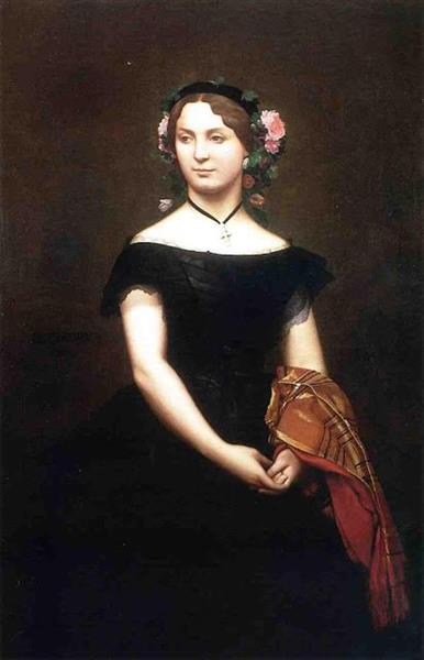 Portrait of Mille Durand, 1854 - 讓-里奧·傑洛姆