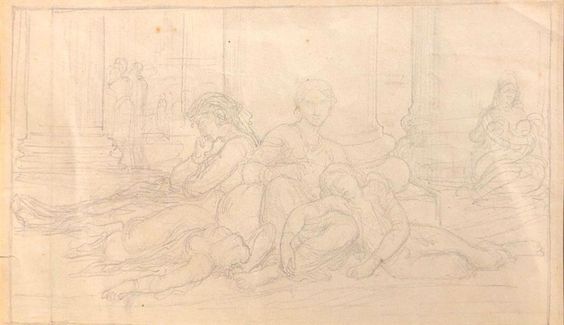 Italian peasant family - William Adolphe Bouguereau
