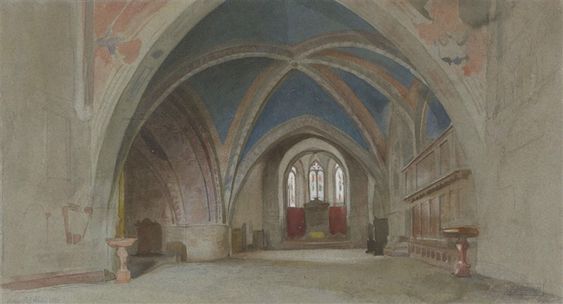 Church interior, 1831 - William Adolphe Bouguereau