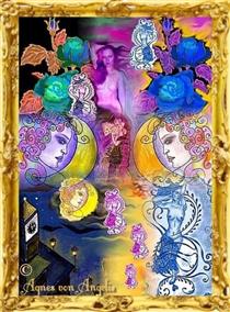 Lilac colored epiphany of Juno Juventas - Agnes von Angelis