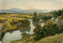 View of Wolfratshausen - Carl von Bergen