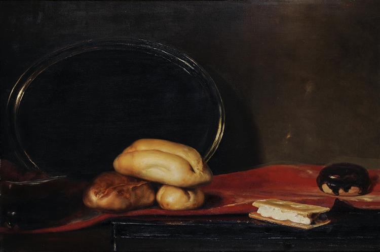 Still Life / Breads, c.1880 - 尼古拉斯·吉热斯