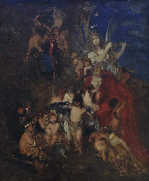 Art and its spirits, 1876 - Nikolaus Gysis