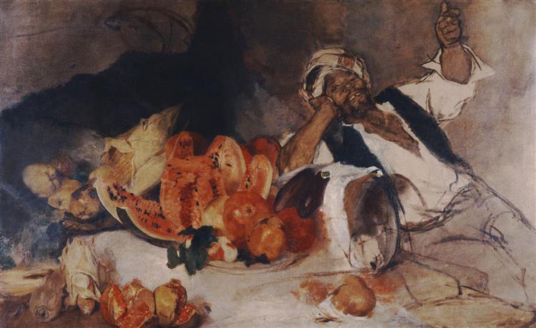 Middle Easterner with Fruit, c.1873 - Nikolaos Gysis