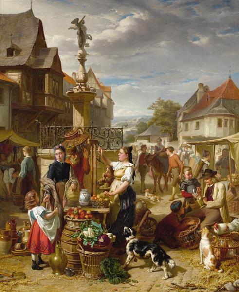 Market day, 1869 - Theodore Gerard