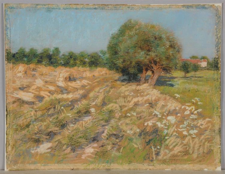 The way to the farm, c.1887 - Léon Augustin Lhermitte