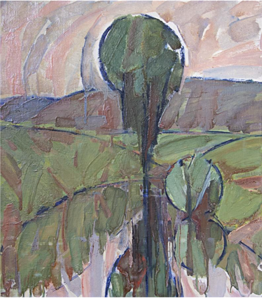 Landscape with a Tree, 1967 - Vilen Barsky