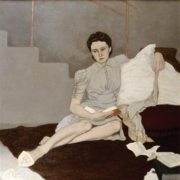Girl in Grey, 1939 - Louis le Brocquy