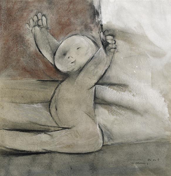Study of a Child, 1952 - Louis le Brocquy