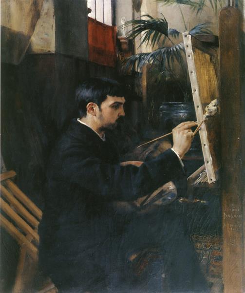 Portrait by Albert Edelfelt, 1881 - Pascal Adolphe Dagnan-Bouveret
