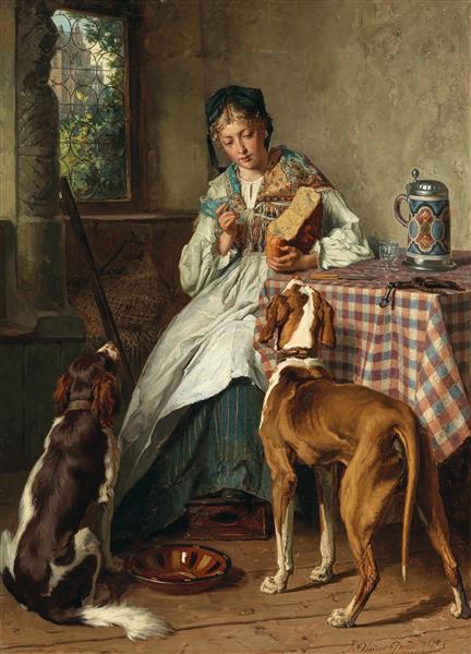 Two hungry companions, 1878 - Theodore Gerard