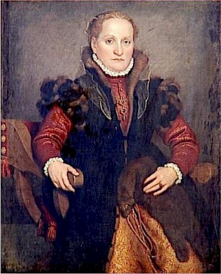 Portrait of Angelica Agliardi De Nicolinis, c.1560 - Джованні Баттіста Мороні
