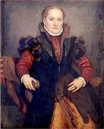 Portrait of Angelica Agliardi De Nicolinis - Джованні Баттіста Мороні