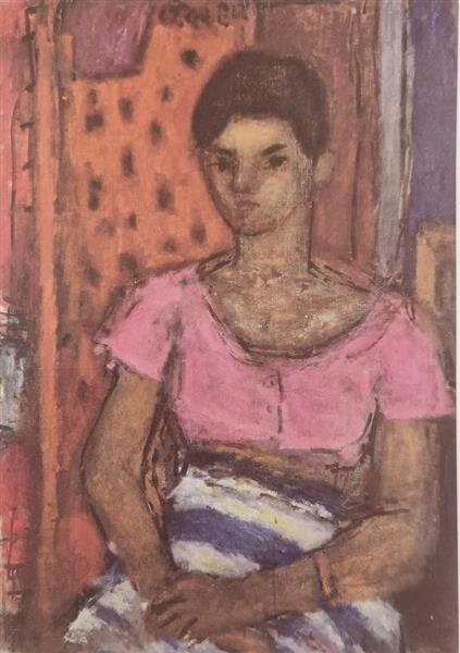 Girl in Pink Bluse, 1965 - Béla Czóbel