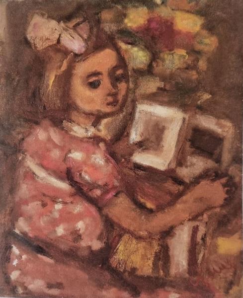 Young Girl Reading, 1950 - Béla Czóbel