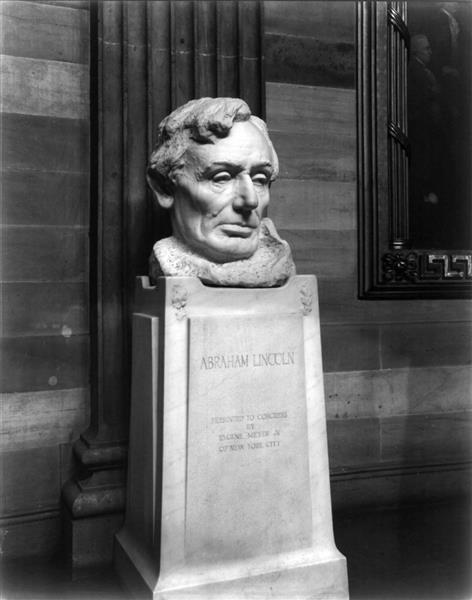 Bust of Abraham Lincoln, 1908 - John Gutzon de la Mothe Borglum