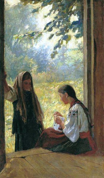 Подруги, c.1899 - Mykola Pymonenko
