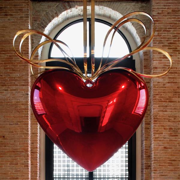 Hanging Heart (Red/Gold), 1994 - 2006 - Джефф Кунс