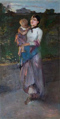 Maternal joys - Cristiano Banti