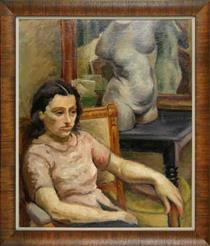 Sonia Seated before Torso by Ben - Jacob Mącznik