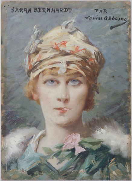 Portrait of Sarah Bernhardt, 1880 - Луиза Аббема