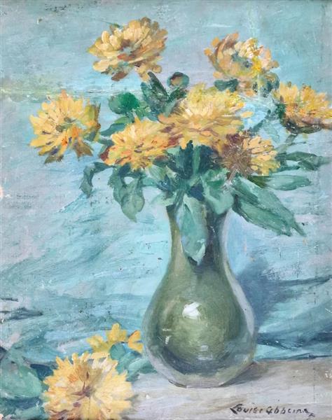 Vase of Chrysanthemums - Луиза Аббема