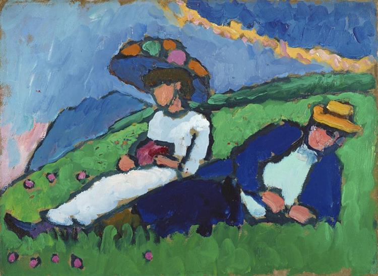 Jawlensky and Werefkin, 1908 - 1909 - Gabriele Münter