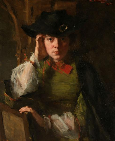 Portrait of Lizzie Ansingh, 1902 - Thérèse Schwartze