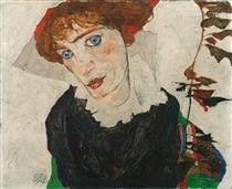 Portrait of Valerie Neuzil - Egon Schiele