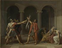 Juramento de los Horacios - Jacques-Louis David
