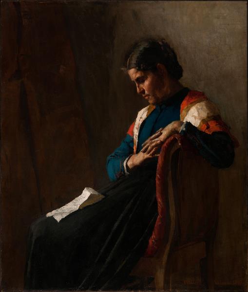 The emigrant's wife, or The emigrant's letter, 1888 - Джузеппе Пеллиза да Вольпедо
