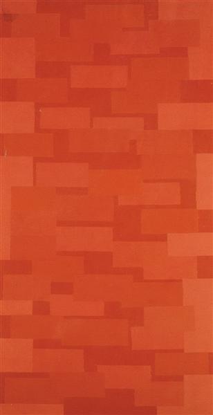Number 5 (Red Wall), 1952 - Эд Рейнхардт