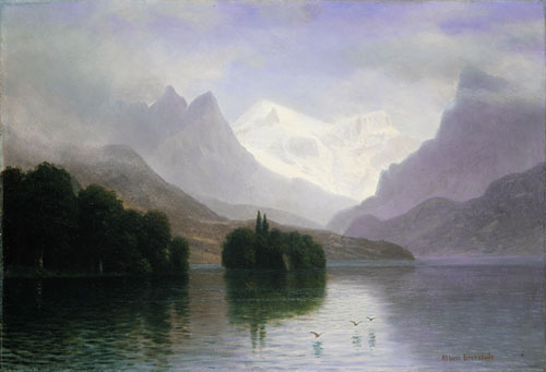 Mountain Scene, 1880 - 阿爾伯特·比爾施塔特