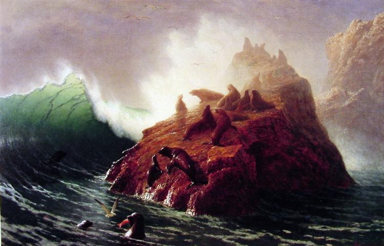 Seal Rock, c.1872 - 阿爾伯特·比爾施塔特