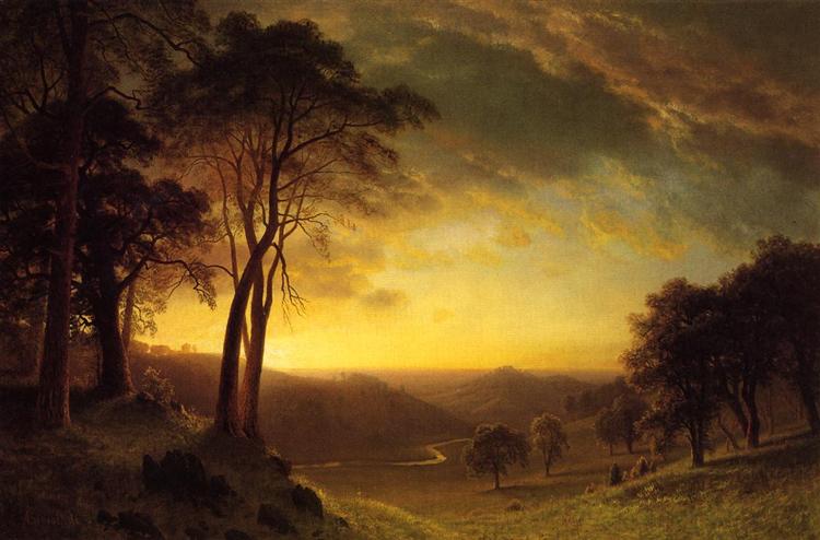 The Sacramento River Valley, c.1872 - Albert Bierstadt