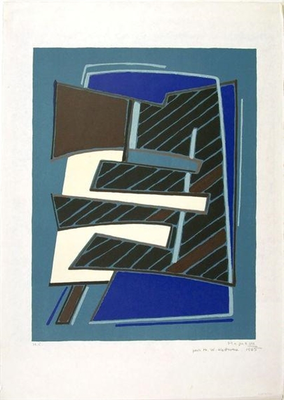 Composizione in Azzurro, 1965 - Альберто Маньєлі