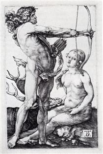 Apollo And Diana - Albrecht Dürer