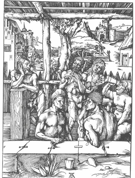 Bath of men, 1498 - Альбрехт Дюрер