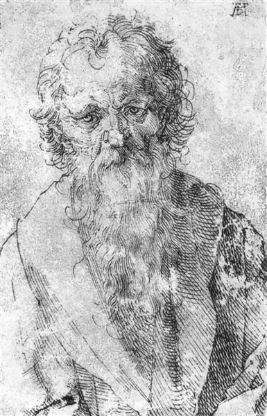 Bearded Man, 1520 - Альбрехт Дюрер